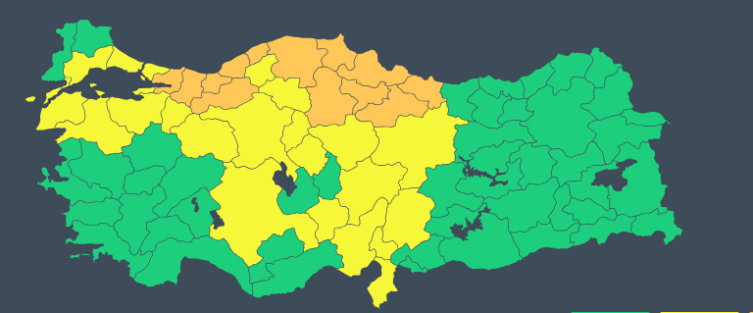 İstanbul için sağanak uyarısı